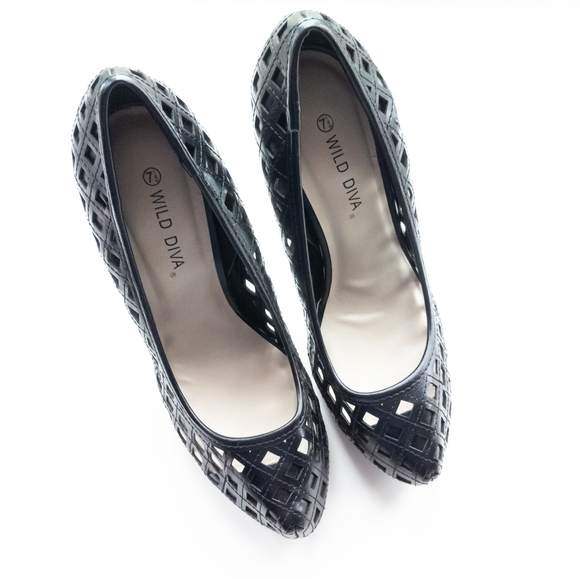 2/$20 Black High Heels - Picture 2 of 8